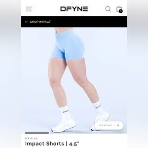 Seamless High-Waist Performance Shorts - Ice Blue